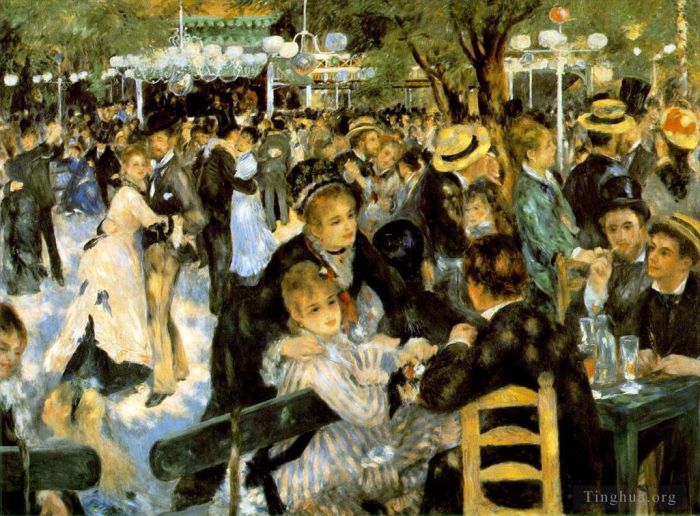 Pierre-Auguste Renoir Peinture à l'huile - Bal du moulin de la Galette