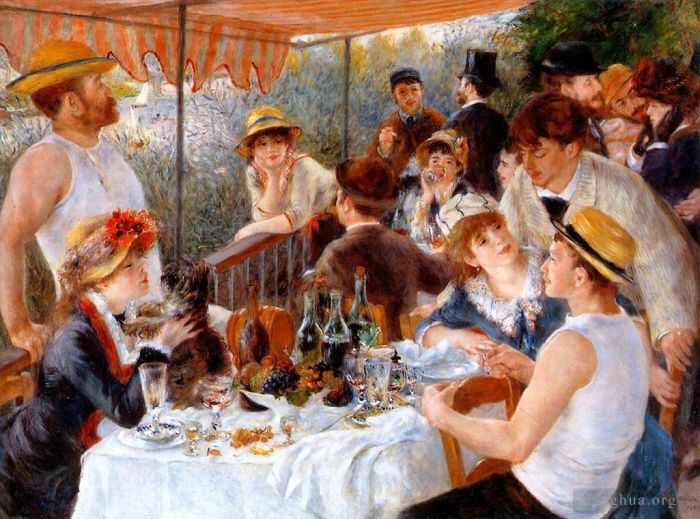 Pierre-Auguste Renoir Peinture à l'huile - Le Déjeuner des canotiers