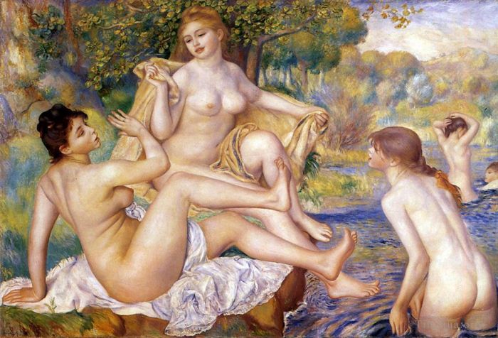 Pierre-Auguste Renoir Peinture à l'huile - Les Grandes Baigneuses