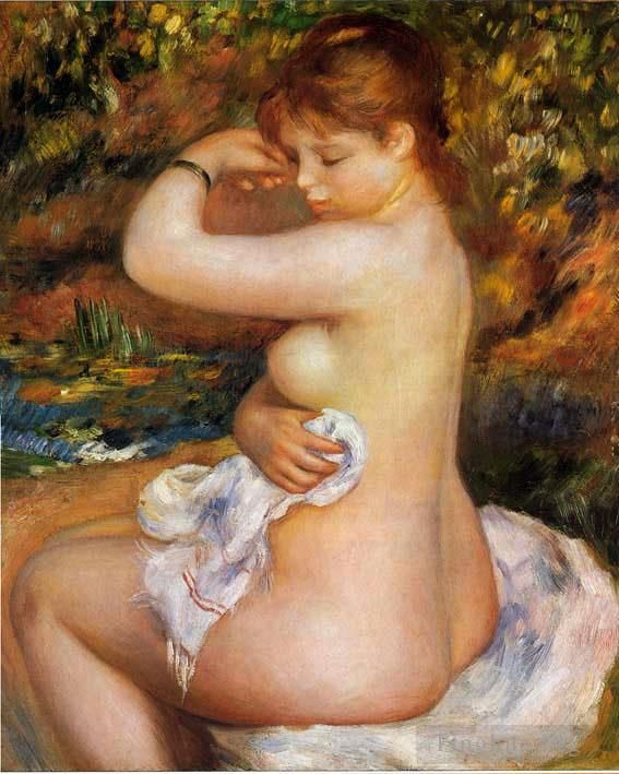 Pierre-Auguste Renoir Peinture à l'huile - Après le bain