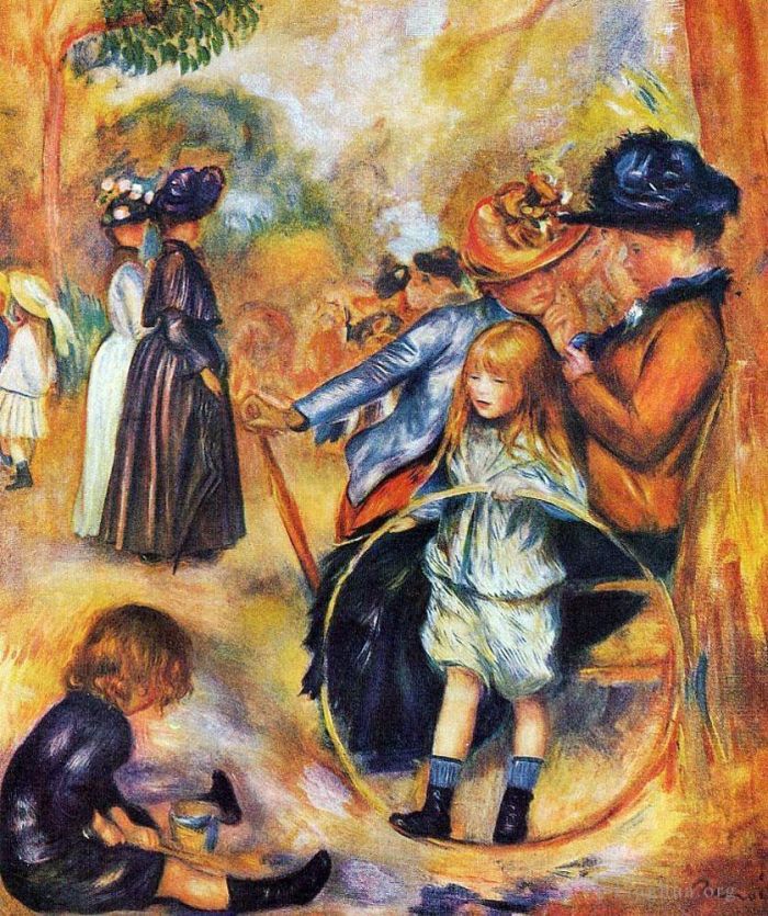 Pierre-Auguste Renoir Peinture à l'huile - Aux jardins du Luxembourg