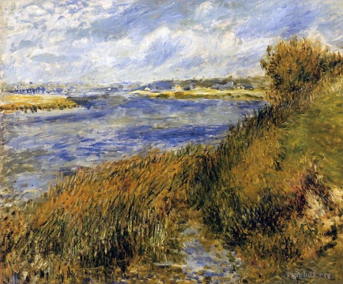 Pierre-Auguste Renoir Peinture à l'huile - Bords de seine à champrosay