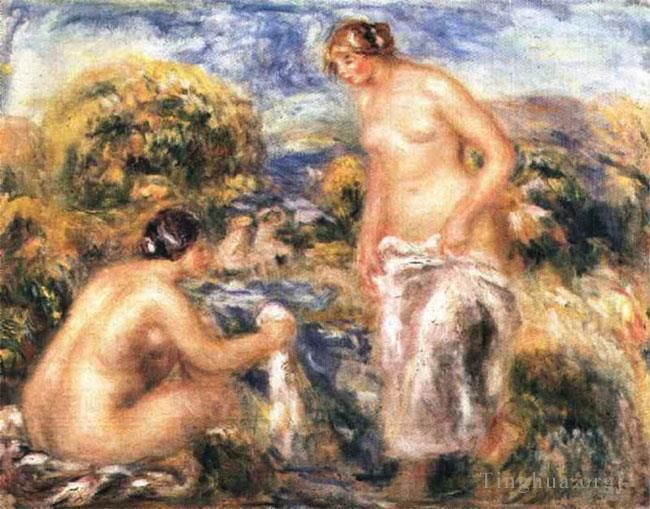 Pierre-Auguste Renoir Peinture à l'huile - Baigneurs 1910