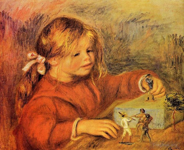 Pierre-Auguste Renoir Peinture à l'huile - Claude joue