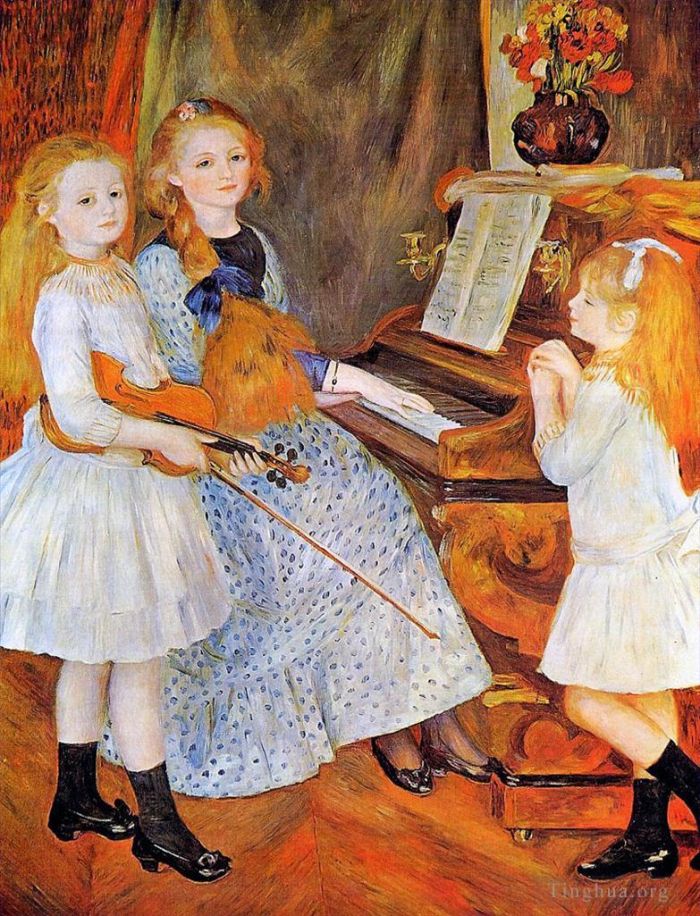 Pierre-Auguste Renoir Peinture à l'huile - Filles de Catulle Mendes