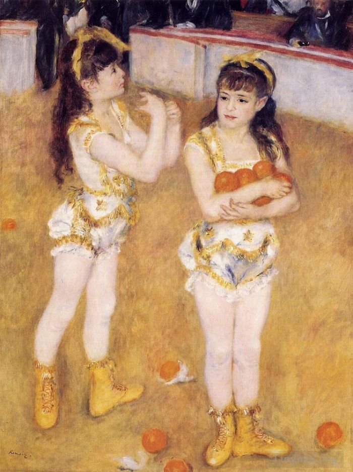 Pierre-Auguste Renoir Peinture à l'huile - Jongleurs au cirque Fernando