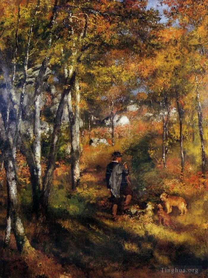 Pierre-Auguste Renoir Peinture à l'huile - Jules le cœur dans la forêt de fontainebleau