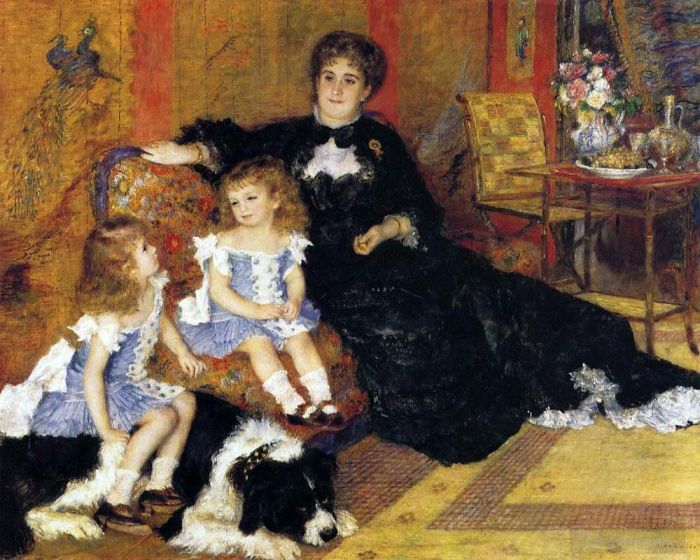 Pierre-Auguste Renoir Peinture à l'huile - Madame Charpentier et ses enfants