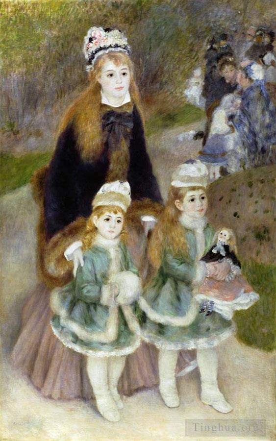 Pierre-Auguste Renoir Peinture à l'huile - La Promenade