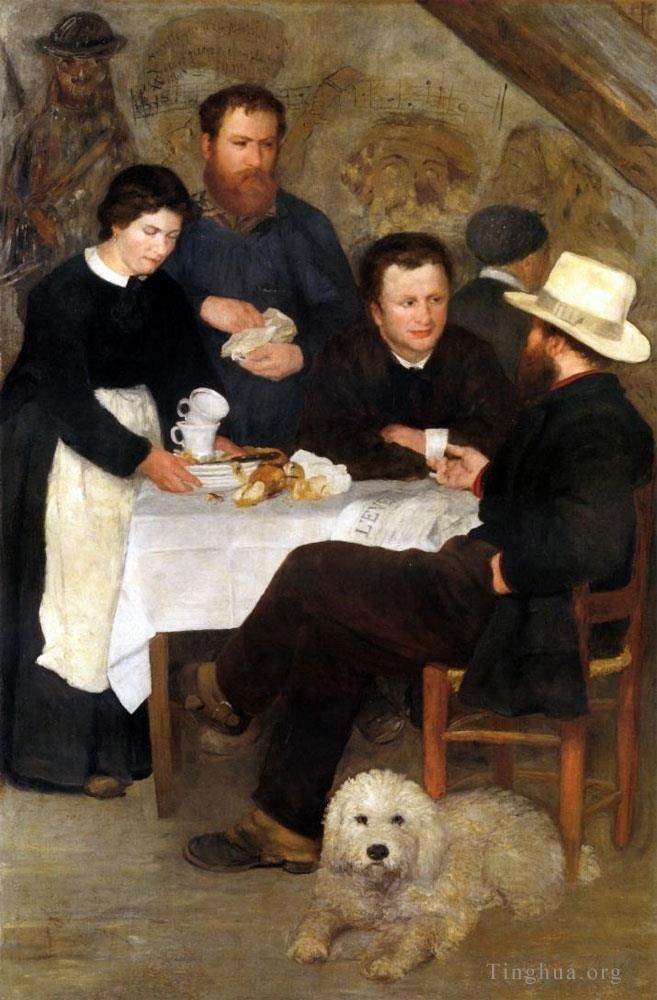 Pierre-Auguste Renoir Peinture à l'huile - Auberge de Mère Anthony à Marlotte