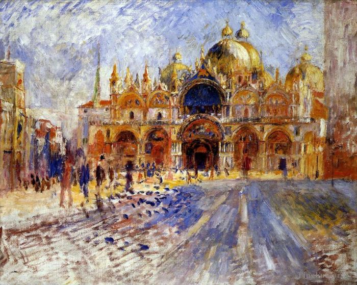 Pierre-Auguste Renoir Peinture à l'huile - Place Saint-Marc à Venise