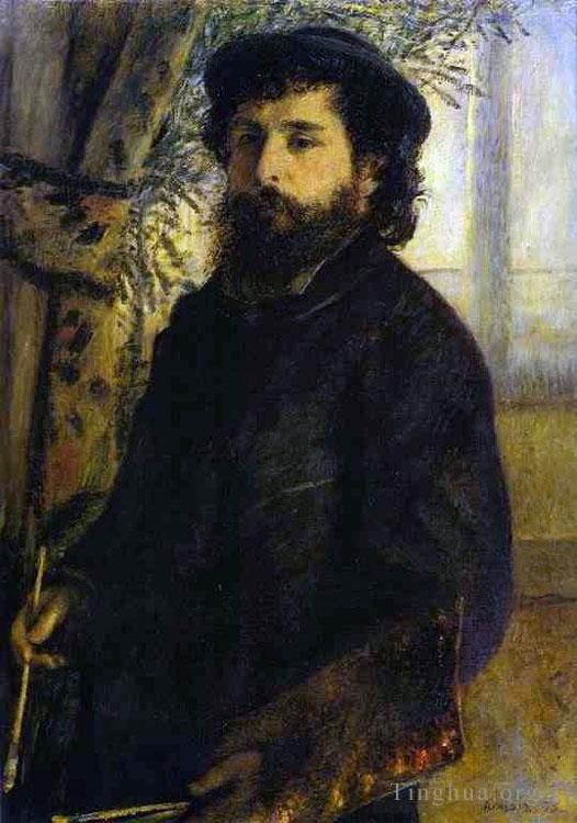 Pierre-Auguste Renoir Peinture à l'huile - Portrait de Claude Monet