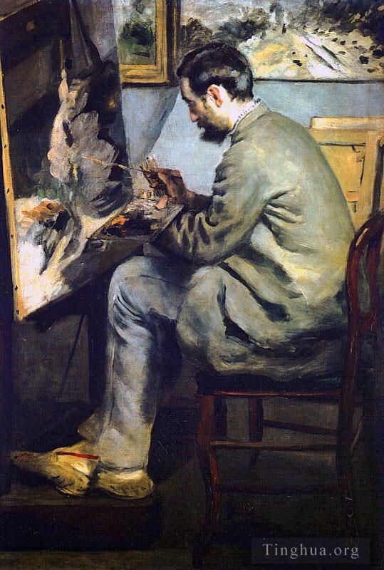 Pierre-Auguste Renoir Peinture à l'huile - Portrait de Jean Frédéric Bazille