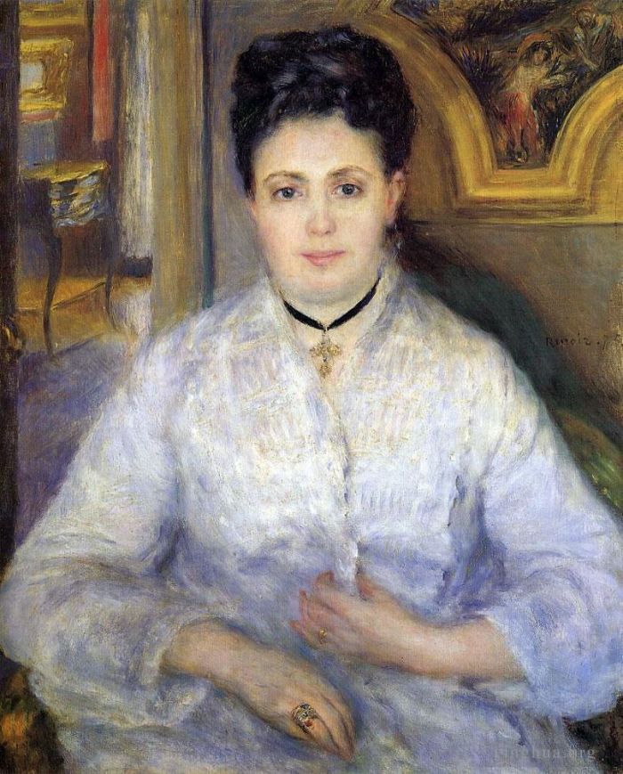 Pierre-Auguste Renoir Peinture à l'huile - Portrait de Madame Choquet