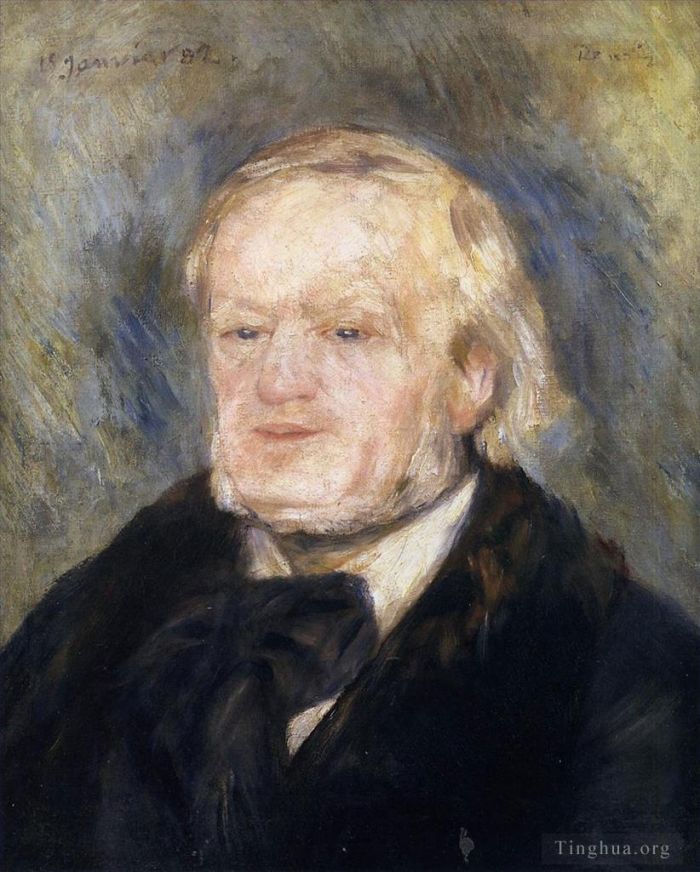 Pierre-Auguste Renoir Peinture à l'huile - Portrait de Richard Wagner