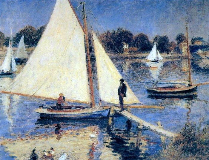 Pierre-Auguste Renoir Peinture à l'huile - Voiliers à Argenteuil