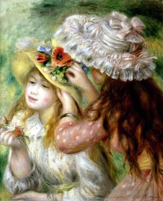 Pierre-Auguste Renoir Peinture à l'huile - Chapeaux d'été