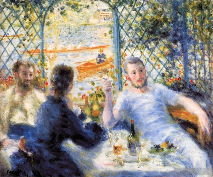 Pierre-Auguste Renoir Peinture à l'huile - Le déjeuner des canoéistes
