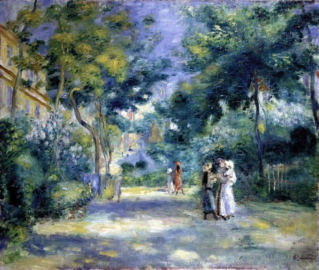 Pierre-Auguste Renoir Peinture à l'huile - Le jardin à Montmartre