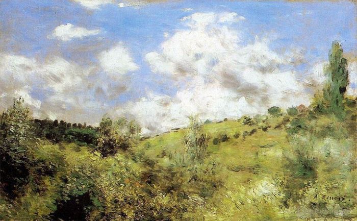 Pierre-Auguste Renoir Peinture à l'huile - Le coup de vent
