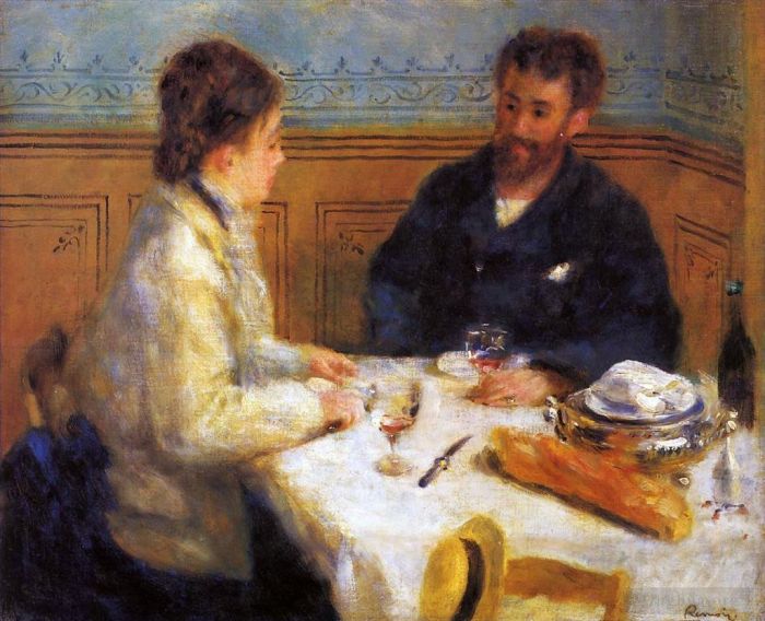 Pierre-Auguste Renoir Peinture à l'huile - Le déjeuner