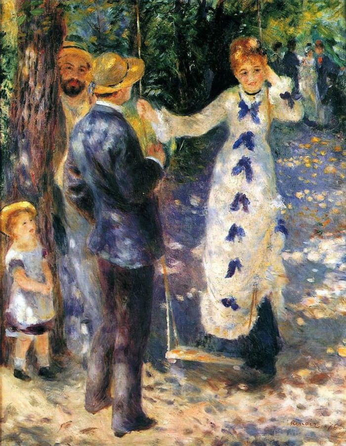 Pierre-Auguste Renoir Peinture à l'huile - La balançoire
