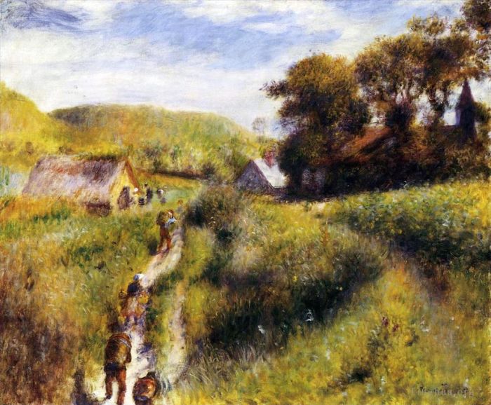 Pierre-Auguste Renoir Peinture à l'huile - Les vendangeurs
