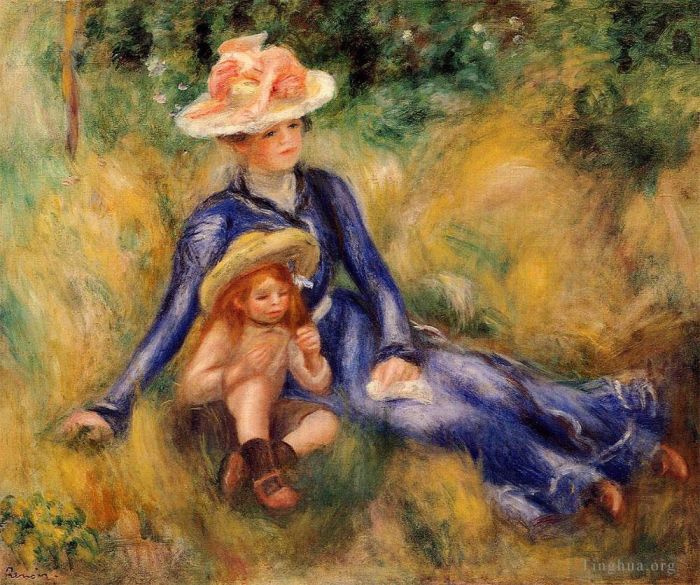 Pierre-Auguste Renoir Peinture à l'huile - Yvonne et jean
