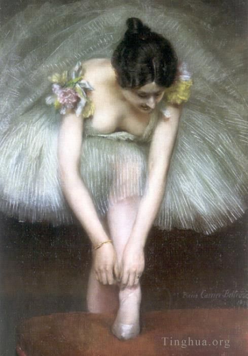 Pierre Carrier-Belleuse Peinture à l'huile - Avant le Ballet 189danseuse de ballet