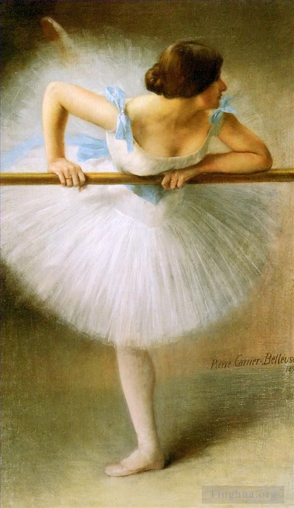 Pierre Carrier-Belleuse Peinture à l'huile - Danseuse de ballet La Danseuse