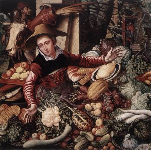 Pieter Aertsen œuvres - Vendeur de légumes