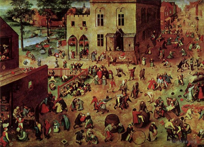 Pieter Brueghel the Elder Peinture à l'huile - Jeux pour enfants