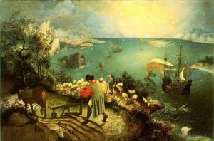 Pieter Brueghel the Elder œuvres - Paysage avec la chute d'Icare