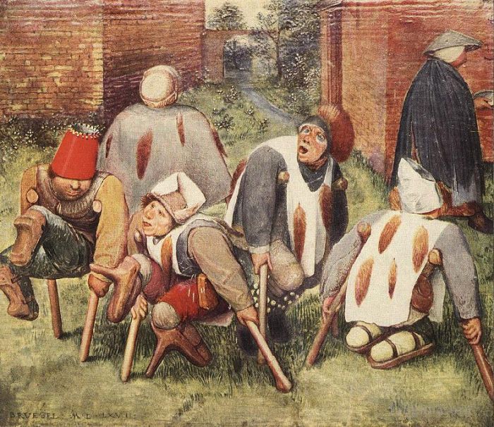 Pieter Brueghel the Elder Peinture à l'huile - Les mendiants
