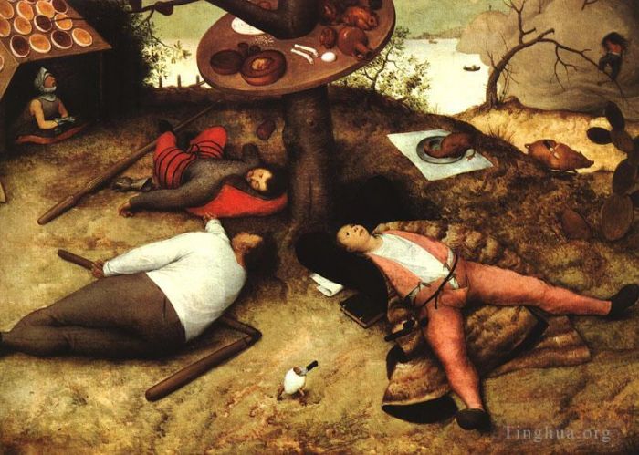 Pieter Brueghel the Elder Peinture à l'huile - Le pays de Cockayne