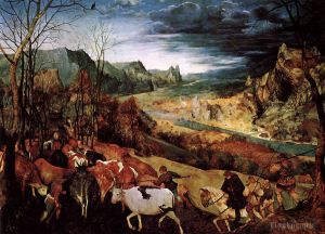 Pieter Brueghel the Elder œuvres - Le retour du troupeau