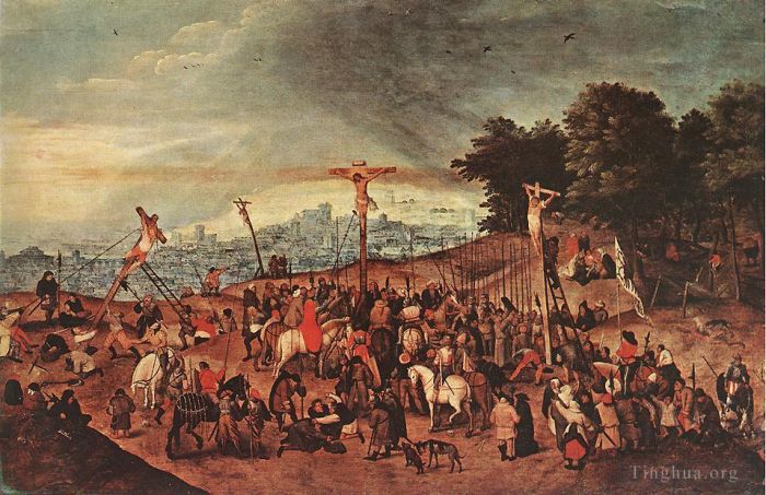 Pieter Bruegel the Younger Peinture à l'huile - Crucifixion