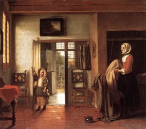 Pieter de Hooch œuvres - La chambre