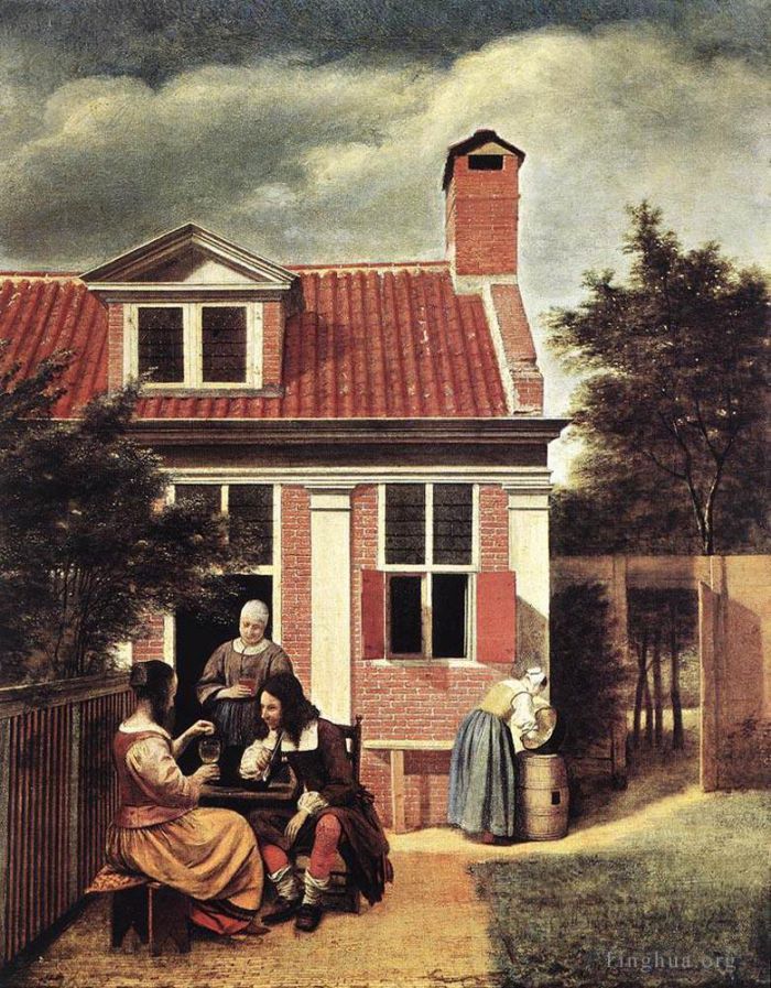 Pieter de Hooch Peinture à l'huile - Maison de Village
