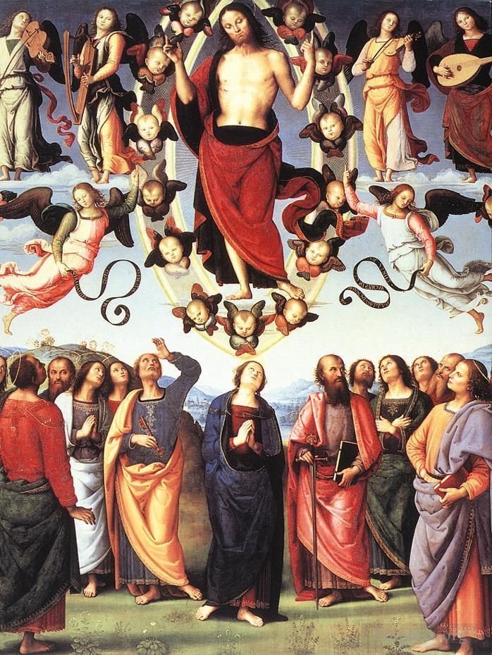Pietro Perugino Peinture à l'huile - L'Ascension du Christ