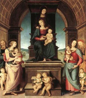 Pietro Perugino œuvres - La famille de la Madone