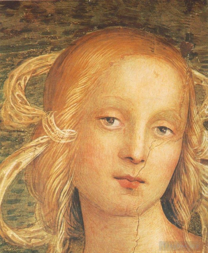 Pietro Perugino Types de peintures - Le Tout-Puissant avec les Prophètes et les Sybils 1500détail1