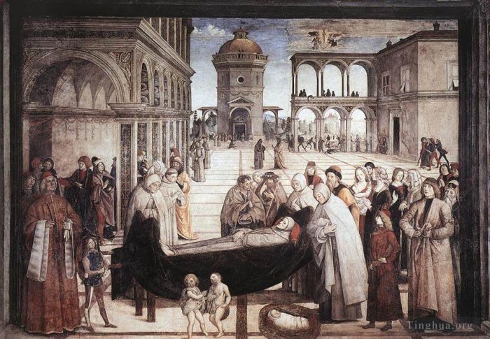 Bernardino di Betto Types de peintures - Mort de sainte Bernadine