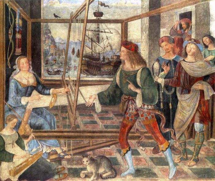 Bernardino di Betto Types de peintures - Le retour d'Ulysse