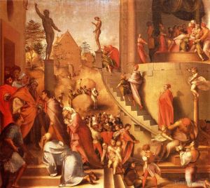 Jacopo da Pontormo œuvres - Joseph avec Jacob en Egypte