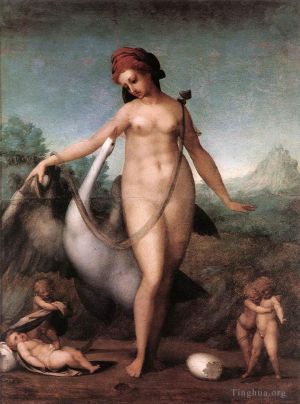 Jacopo da Pontormo œuvres - Léda et le cygne