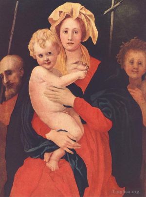 Jacopo da Pontormo œuvres - Vierge à l'Enfant avec saint Joseph et saint Jean-Baptiste