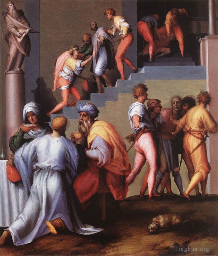 Jacopo da Pontormo Peinture à l'huile - Punition du boulanger
