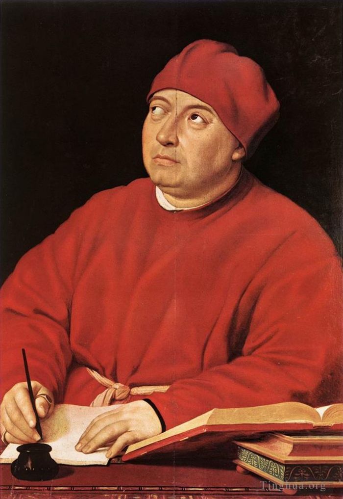 Raphaël Peinture à l'huile - Cardinal Tommaso Inghirami