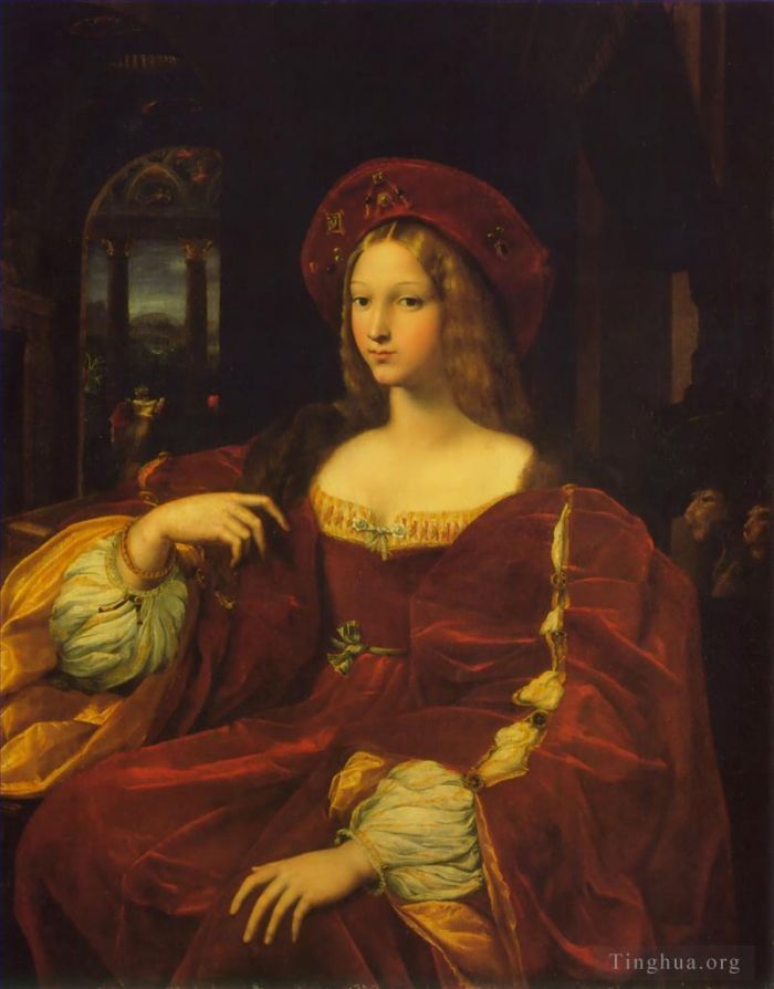 Raphaël Peinture à l'huile - Jeanne d'Aragon